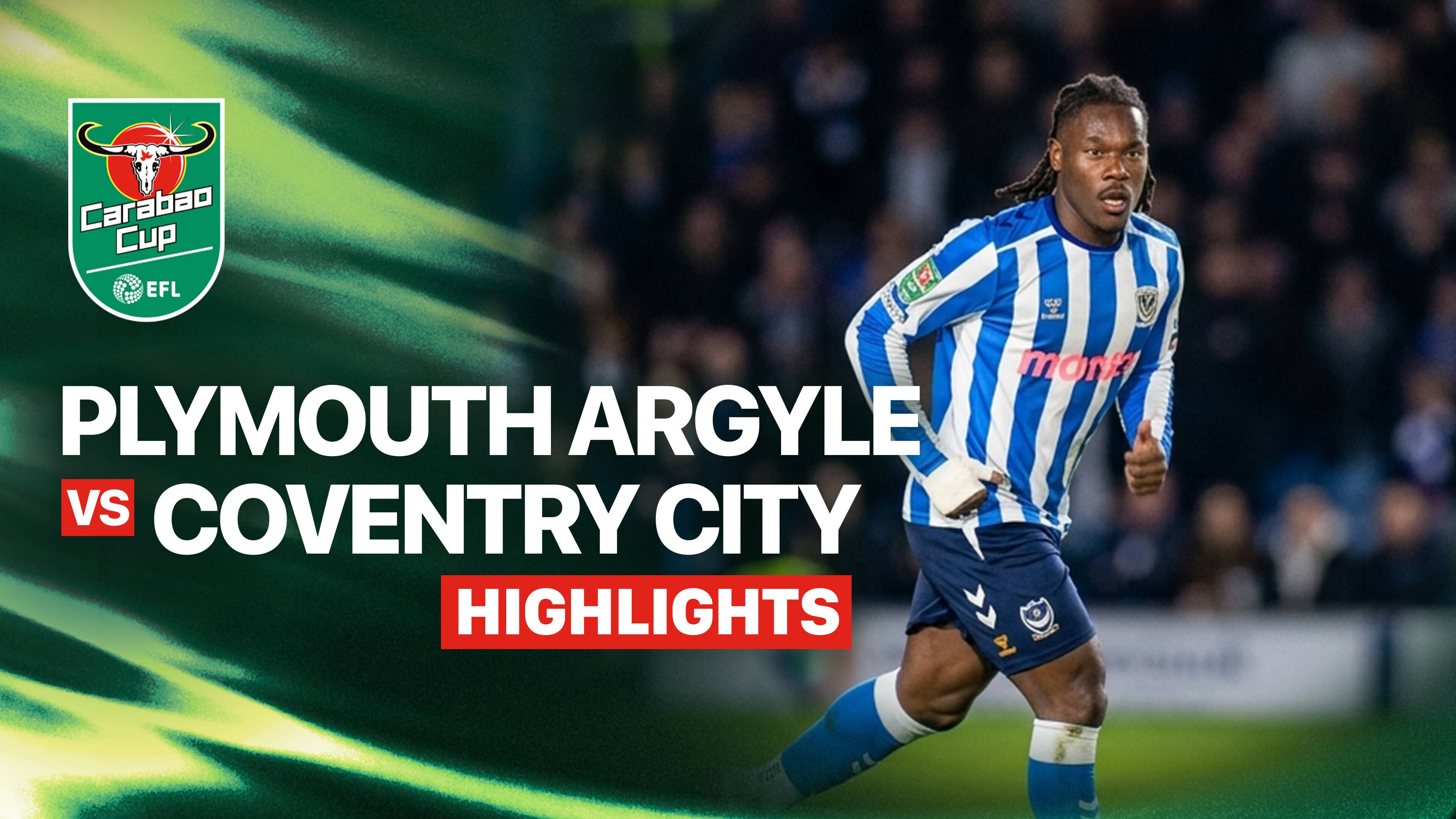 Plymouth Argyle FC vs Coventry City FC