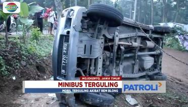Minibus Isi 7 Orang Terguling di Mojokerto, 2 Tewas - Patroli