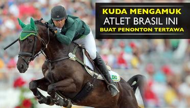 Kuda Mengamuk, Atlet Brasil Ini Buat Penonton Tertawa