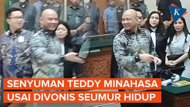 Teddy Minahasa Tersenyum Lebar Usai Divonis Seumur Hidup Perkara Kasus Narkotika