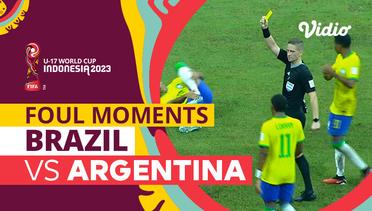Momen Pelanggaran Keras | Brazil vs Argentina | FIFA U-17 World Cup Indonesia 2023