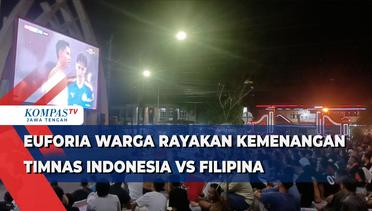 Euforia Warga Rayakan Kemenangan Timnas Indonesia VS Filipina