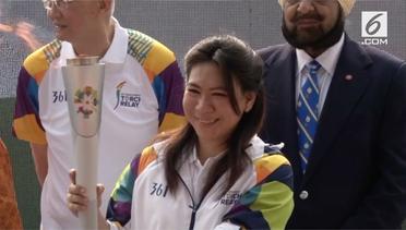 Susy Susasnti Awali Kirab Obor Asian Games 2018