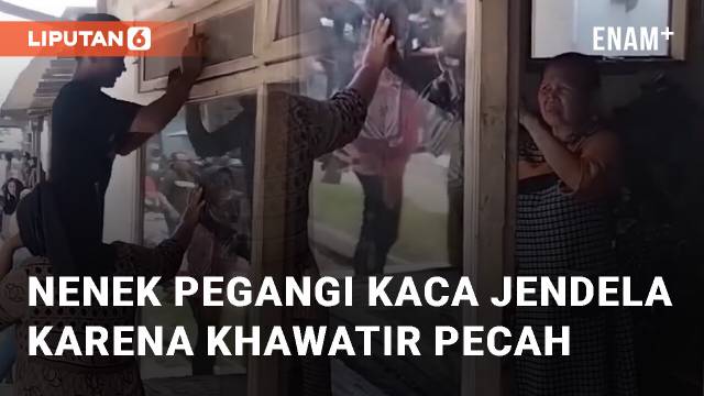 Viral Nenek Pegangi Kaca Jendela Karena Khawatir Pecah Akibat Sound Horeg