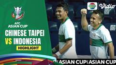 Highlights - Chinese Taipei VS Indonesia | AFC Asian Cup