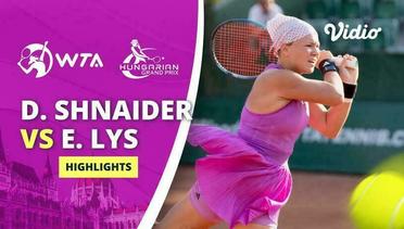 Semifinal: Diana Shnaider vs Eva Lys - Highlights | WTA Hungarian Grand Prix 2024