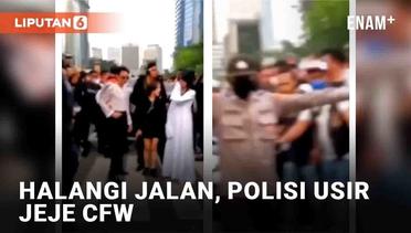 Momen Polisi Usir Jeje dari Runway Citayam Fashion Week