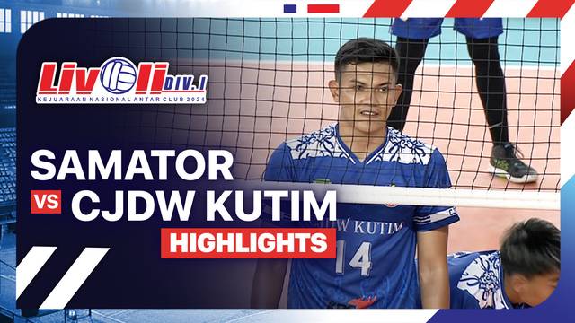 Putra: Samator vs CJDW KUTIM - Babak 8 Besar - Highlights | Livoli Divisi 1 2024