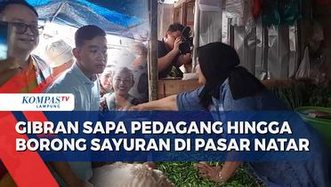 Borong Sayuran, Gibran Blusukan ke Pasar Natar Lampung