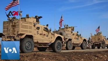 US Forces Seen Outside Oil Facility in Northeast Syria