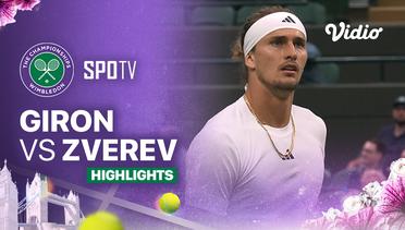 M. Giron (USA) vs A. Zverev (GER) - Highlights | Wimbledon 2024 - Gentlemen's Singles