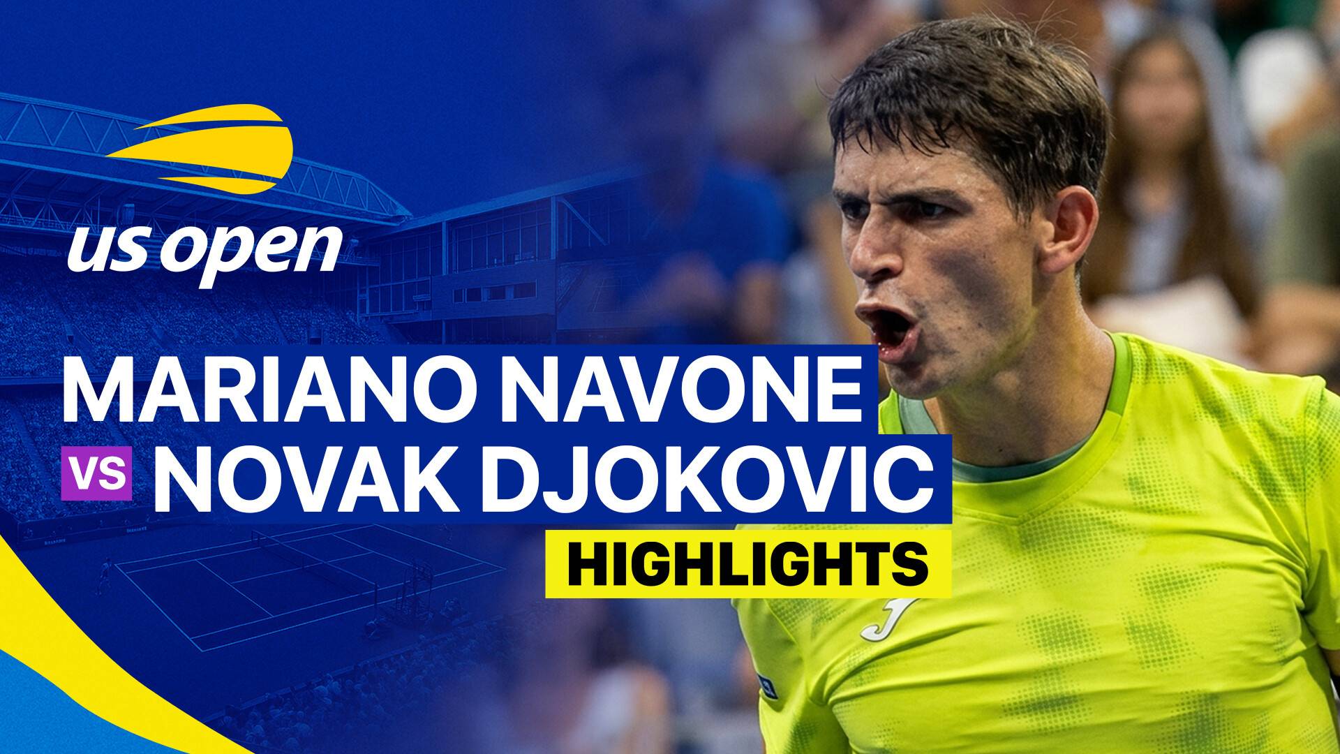 Mariano Navone vs Novak Djokovic - Men's Singles Round 1 | US Open Tennis Championships 2026