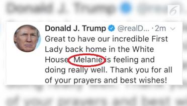 Donald Trump Di-bully karena Salah Tulis Nama Istri