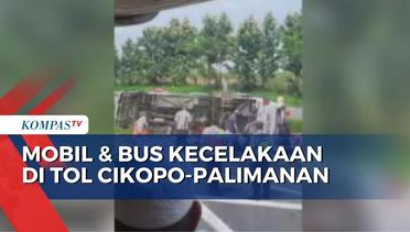 Kecelakaan Bus dan Mobil di Tol Cikopo-Palimanan, Sejumlah Korban Terkapar di Pinggir Kendaraan