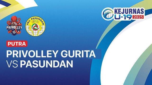 Putra: Privolley Gurita Kaur vs Pasundan - Full Match | Kejurnas Bola Voli Antarklub U-19 2025
