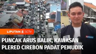 Live Report: Puncak Arus Balik, Kawasan Plered Cirebon Padat Pemudik | Liputan 6