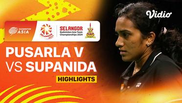 Women's Final: India vs Thailand - Pusarla V Sindhu vs Supanida Katethong - Highlights | Badminton Asia Team Championship 2024