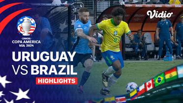 Uruguay vs Brazil - Highlights | CONMEBOL Copa America USA 2024 - Quarter Final