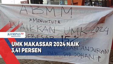 UMK Makassar 2024 Naik 3,41 Persen