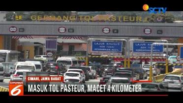Arah Jakarta Mengular 4 Kilometer Saat Masuk Tol Pasteur - Liputan6 Petang Terkini