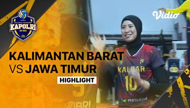 Highlights | Final Putri: Kalimantan Barat vs Jawa Timur | Piala Kapolri 2023