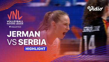 Match Highlights | Jerman vs Serbia | Women’s Volleyball Nations League 2023