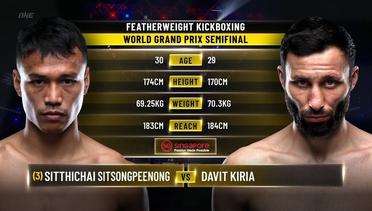 Sitthichai Sitsongpeenong vs. Davit Kiria | ONE Championship Full Fight
