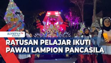 Ratusan Pelajar Ikuti Pawai Lampion Peringati Hari Lahir Pancasila