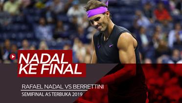 Kalahkan Berrettini, Rafael Nadal Lolos ke Final AS Terbuka 2019