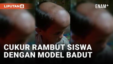 Viral! Guru SMP Cukur Rambut Siswanya dengan Model Badut