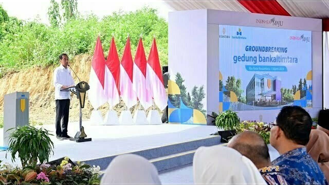 Sambutan Presiden Jokowi Saat Meresmikan Groundbreaking Gedung Bank