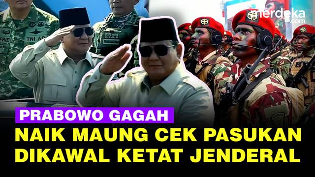 [FULL] Gagah Prabowo Naik Maung Cek Pasukan Dikawal Jenderal TNI-Polri di Batujajar