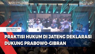 Praktisi Hukum di Jateng Deklarasi Dukung Prabowo-Gibran