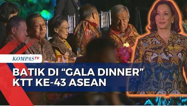 Para Pemimpin Negara Hingga Kamala Harris Kenakan Batik di Gala Dinner KTT Ke-43 ASEAN