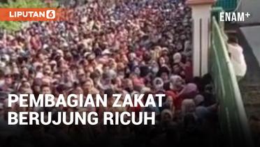 Pembagian Zakat PO Tali Jaya, Sejumlah Warga Dibawa ke RS Akibat Dorong-dorongan