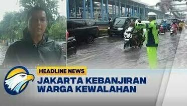 Banjir Merendam sebagain Wilayah di Jakarta