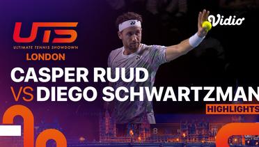 The Ice Man (Casper Ruud) vs El Peque (Diego Schwartzman) - Highlights | Ultimate Tennis Showdown 2023