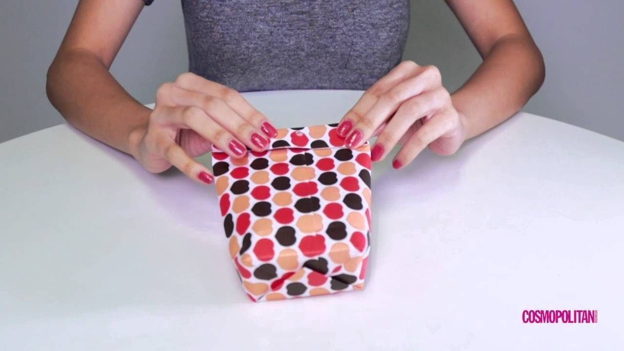 Cosmo DIY- Easy Valentine's Wrap | Vidio