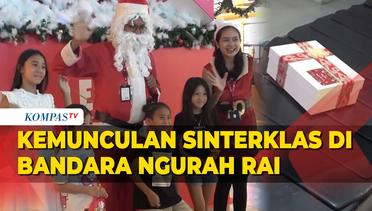 Sinterklas Muncul Berbagi Hadiah di Bandara Ngurah Rai Bali