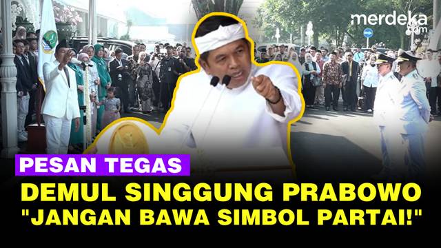 Demul Sampaikan Pesan Tegas Presiden Prabowo: Tidak Ada Arahan Partai di Pemerintahan!