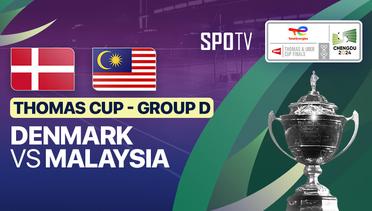 Denmark vs Malaysia - Thomas Cup Group D - TotalEnergies BWF Thomas & Uber Cup