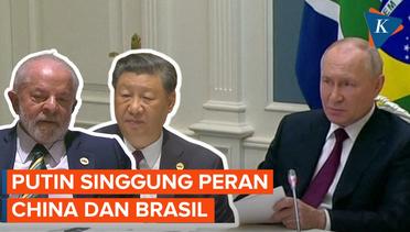Vladimir Putin, China, Brasil, Rusia, Ukraina, pidato Putin di BRICS