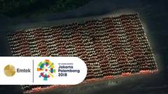 LUAR BIASA!! Bak LED, 1500 Penari Ratoh Jaroe Membuka Opening Ceremony Asian Games 2018