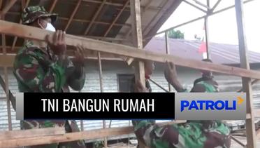 TNI Bahu Membahu Membangun Rumah Warga di Kuala Kapuas, Kalimantan Tengah
