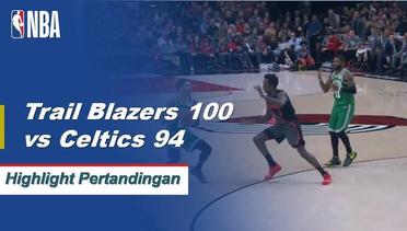 NBA | Cuplikan Hasil Pertandingan :  Trail Blazers 100 vs Celtics 94