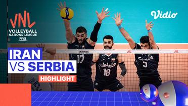 Match Highlights | Iran vs Serbia | Men's Volleyball Nations League 2022