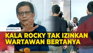Kala Rocky Gerung Tak Izinkan Wartawan Bertanya saat Jumpa Pers Dugaan Hina Jokowi