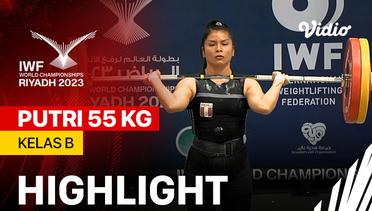 Highlights | Putri 55 kg - Kelas B | IWF World Championships 2023