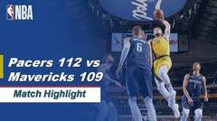 Match Highlight | Indiana Pacers 112 vs 109 Dallas Mavericks | NBA Regular Season 2019/20