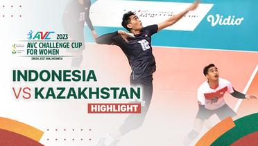Highlights | Indonesia vs Kazakhstan | AVC Challenge Cup for Men 2023